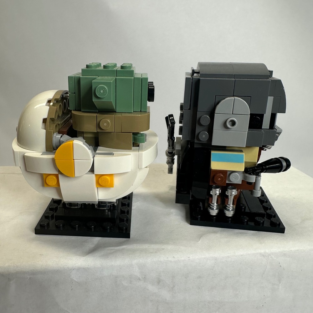 LEGO Star Wars BrickHeadz The Mandalorian &‎ The Child 75317 Building Complete - Picture 2 of 9